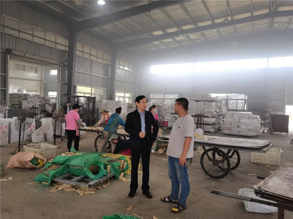 淮南市审计局党组书记、局长陈寅赴帮扶村扶贫车间开展 “我为群众办实事”走访调研