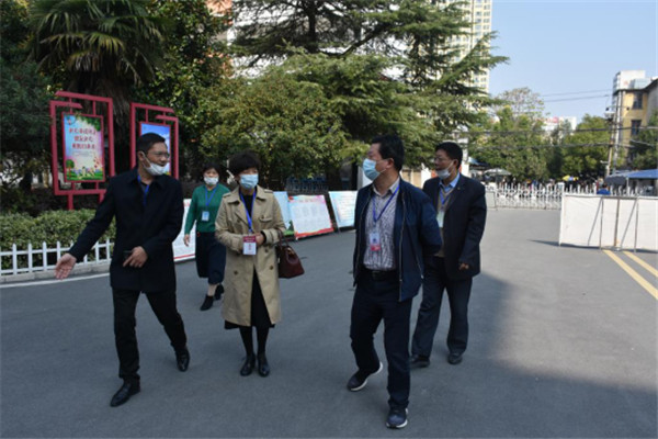 省师资处领导赴淮南二十六中巡视安徽省中小学教师资格考试工作