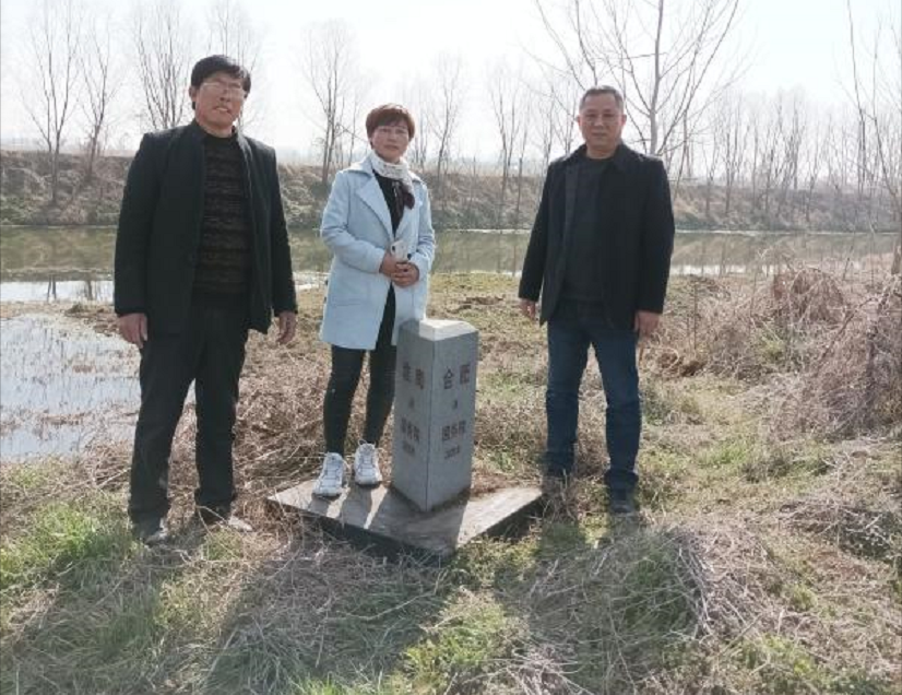 淮南大通区民政局实地检查长丰大通线界桩