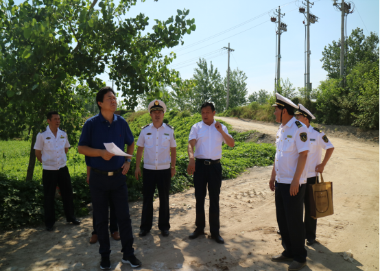 淮南市政府汤传信副市长调研港口码头及在建水运重点工程